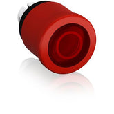 Illuminated mushroom head, pull release, 40 mm, red